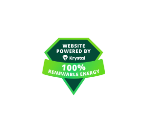 Logo to show this website is powered by 100% renewable energy